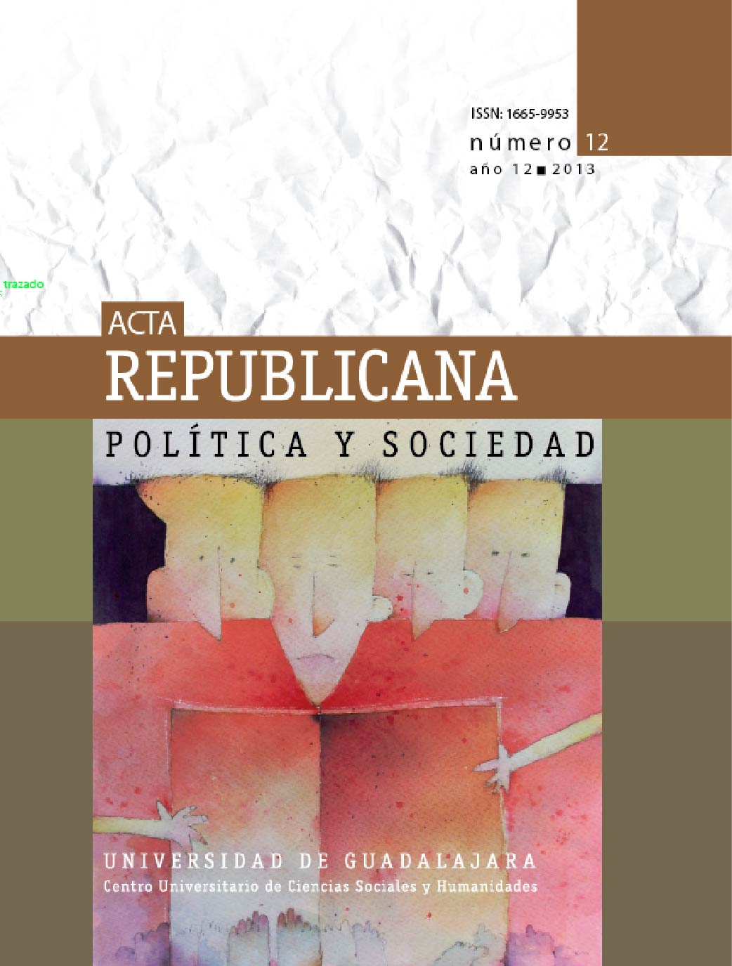 Imagen de portada revista, número 12, año 2013.
