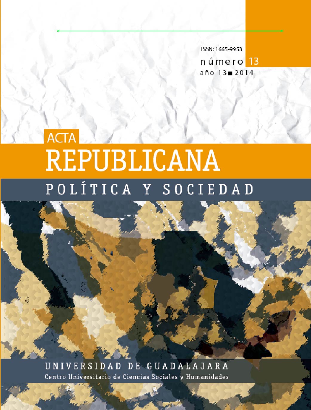 Imagen de portada revista, número 13, año 2014.