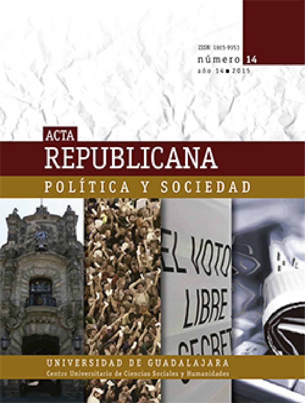 Imagen de portada revista, número 14, año 2015.