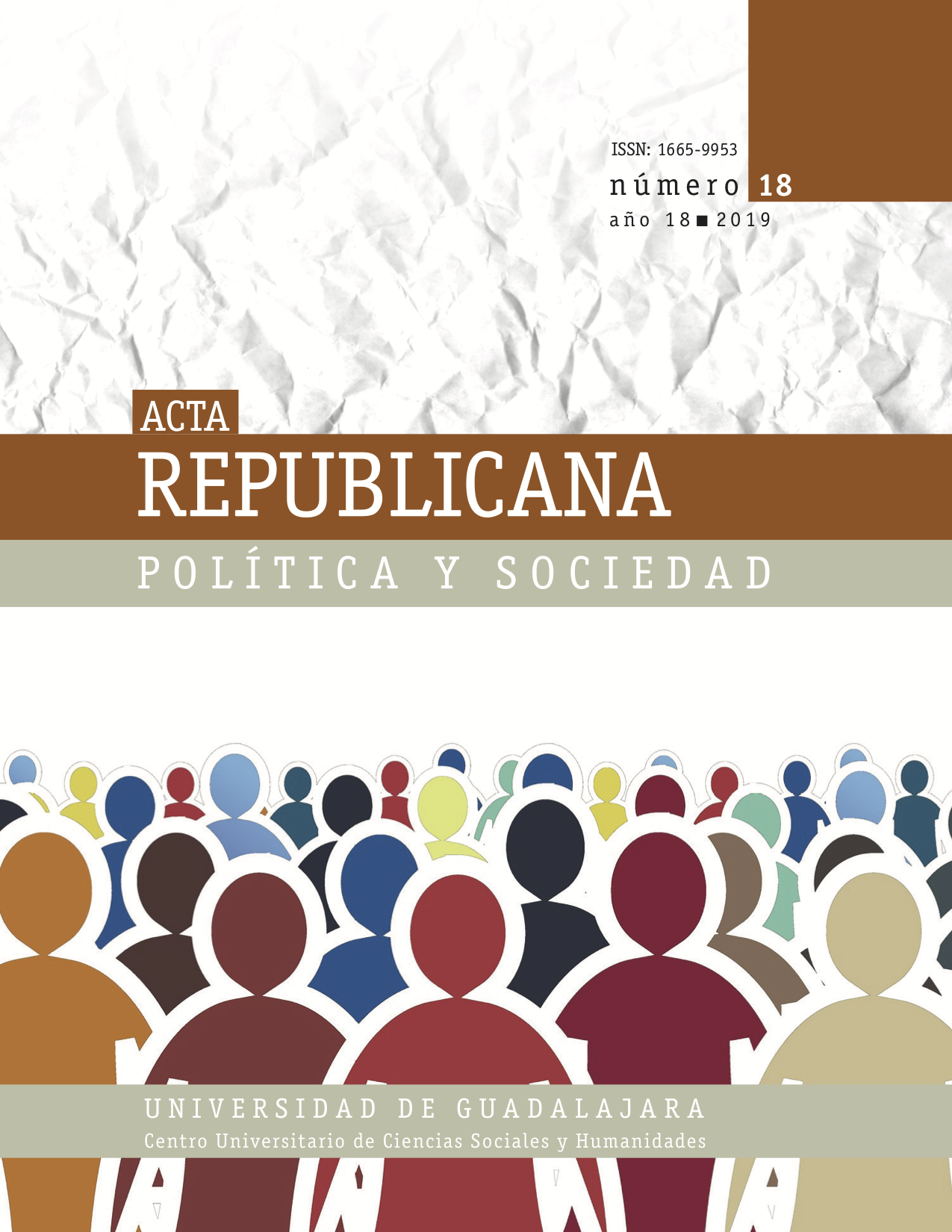 Imagen de portada revista, número 18, año 2019.